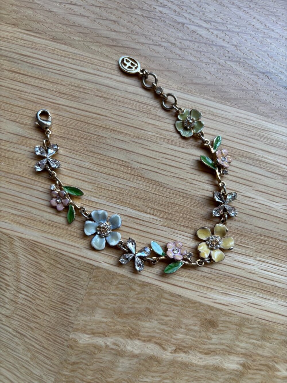 Gold Tone Flower Bracelet